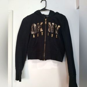 DKNY Cropped Hoodie Medium